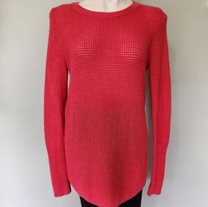 Max Studio Pink Knit Sweater with Button Back